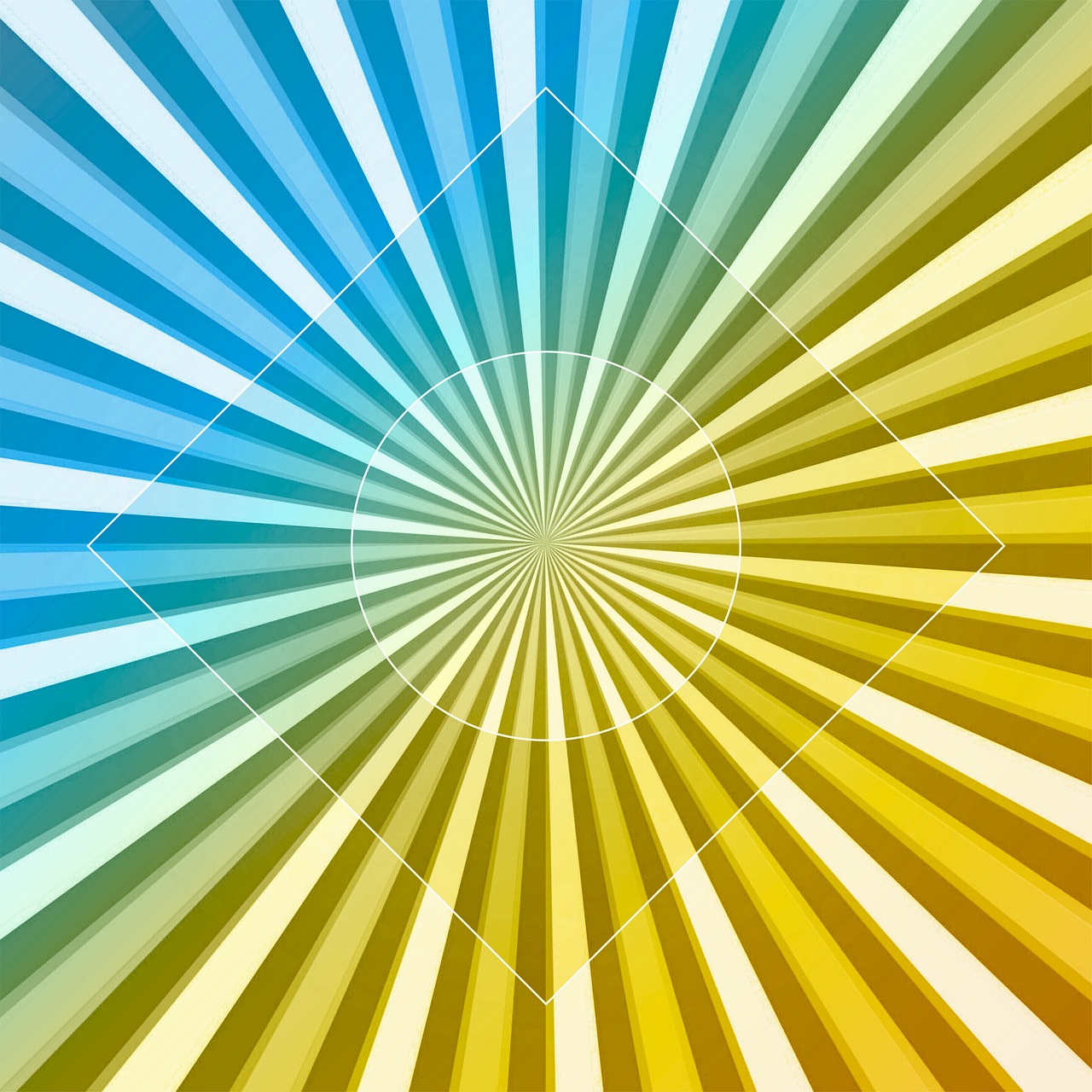 Fascinerend lichtspel op geometrische art deco meubels.